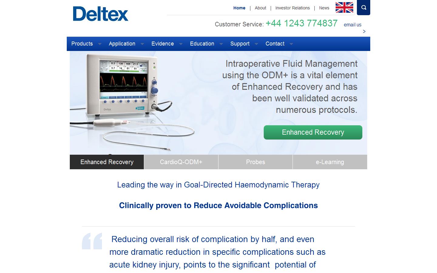 Deltex Medical Ltd Website