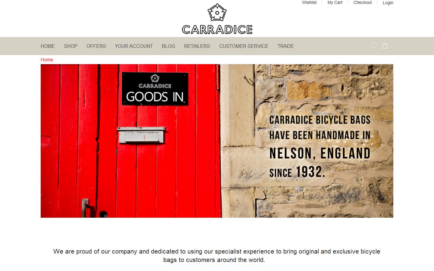 Carradice Website