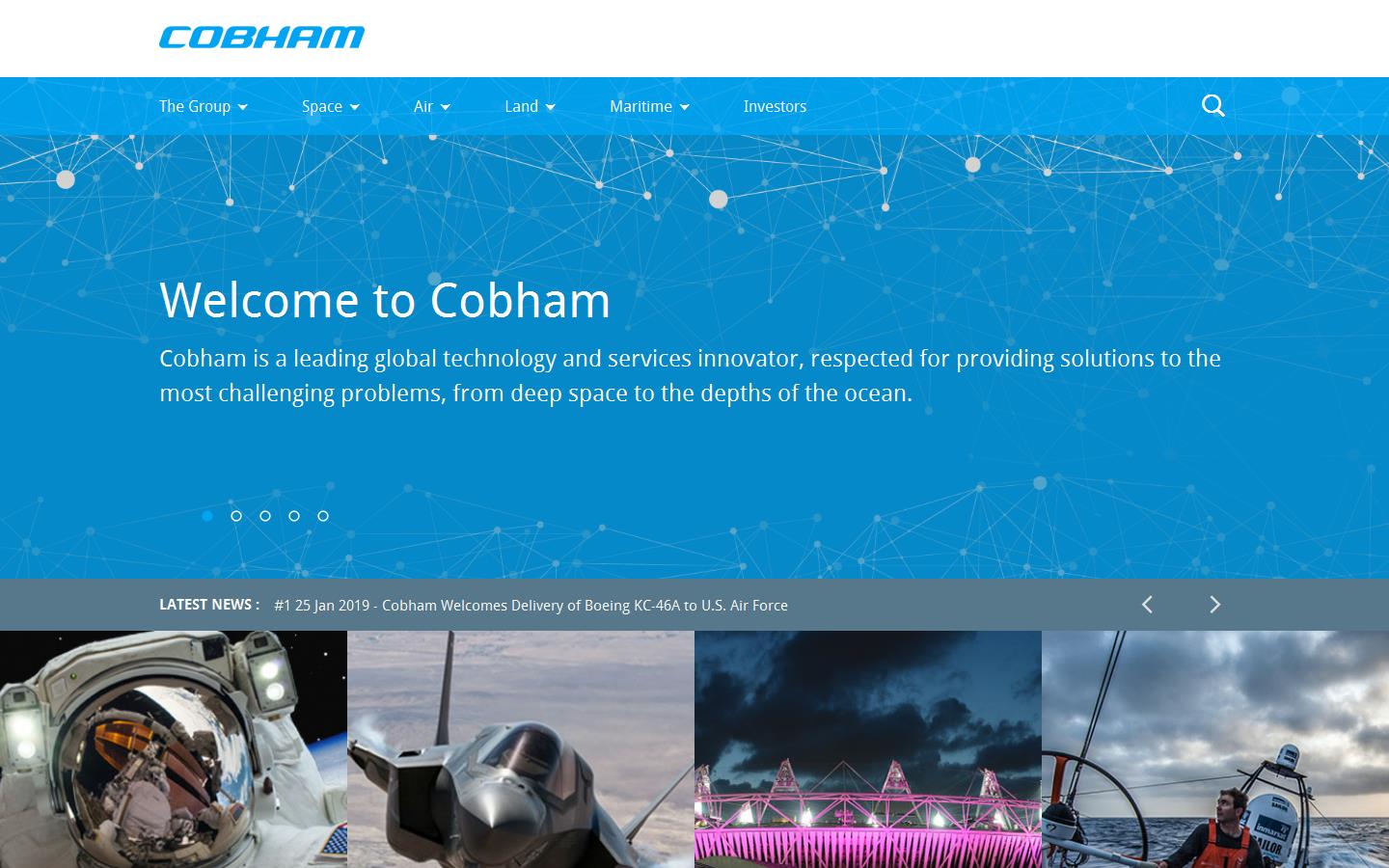 Cobham Plc Website
