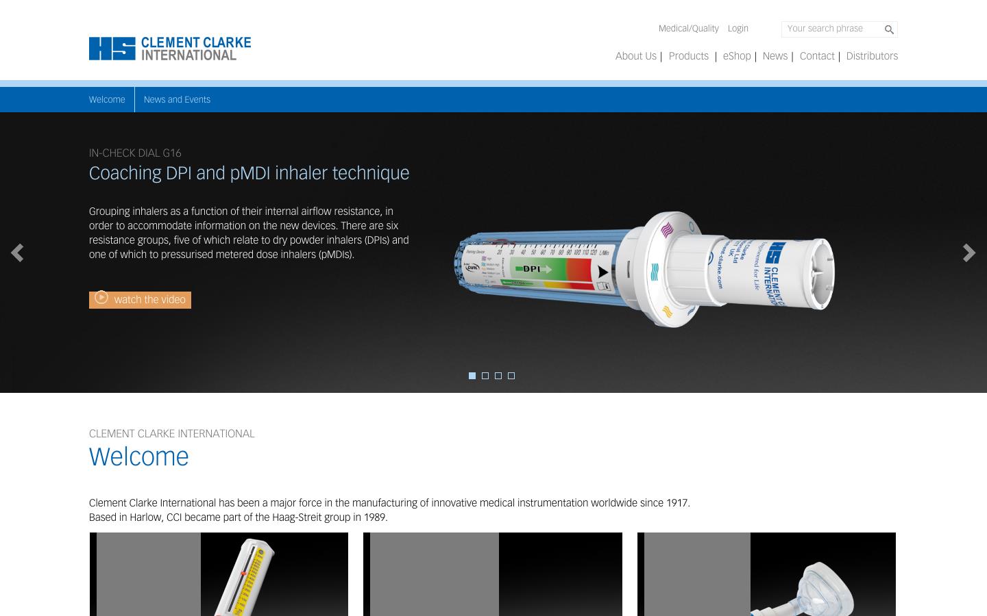 Clement Clarke International Website