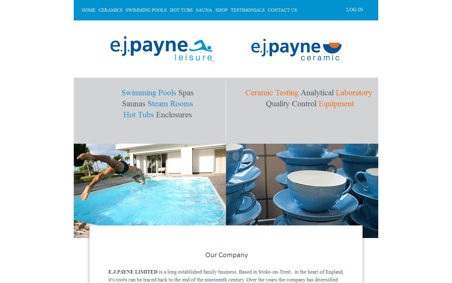 E J Payne Leisure Website
