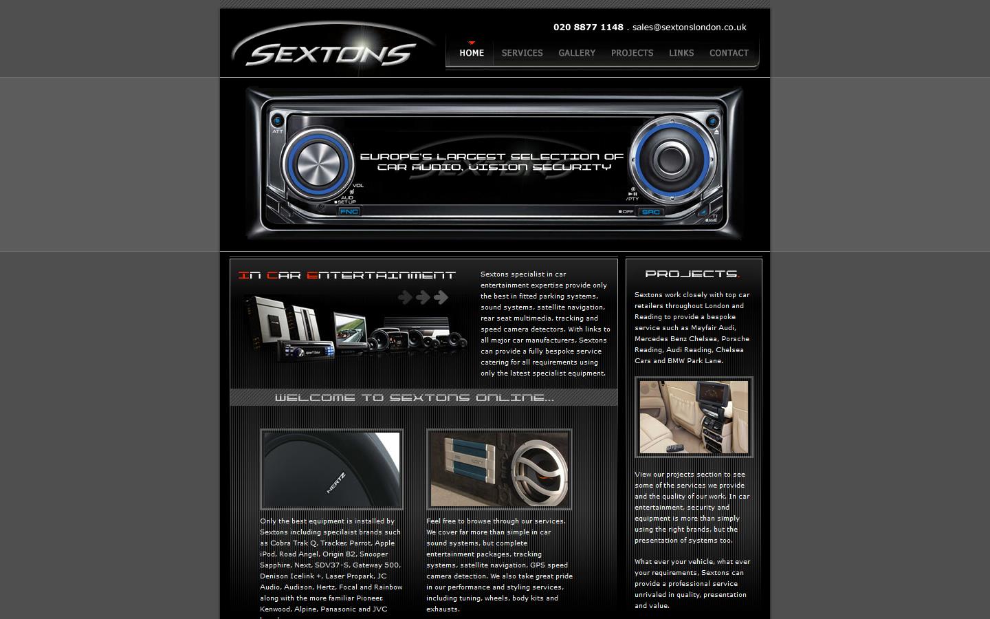 Sextons Website