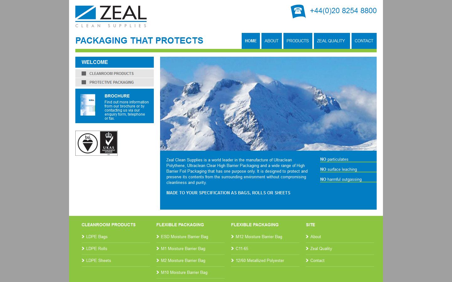 Zeal Clean Supplies Ltd Website