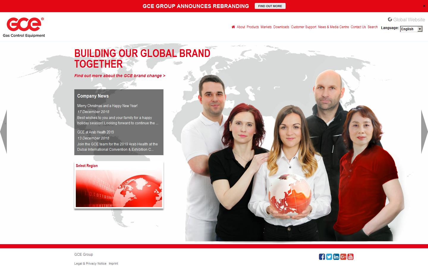 Gas Control Equipment Ltd Website