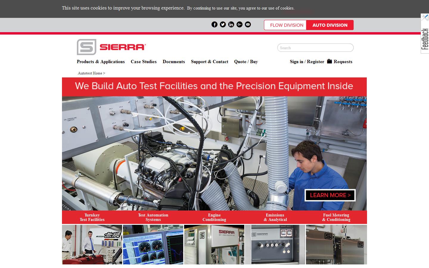 Sierra C P Engineering Ltd Website