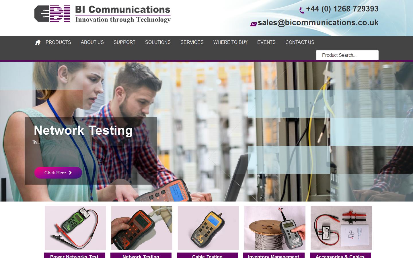 BI Communications Website