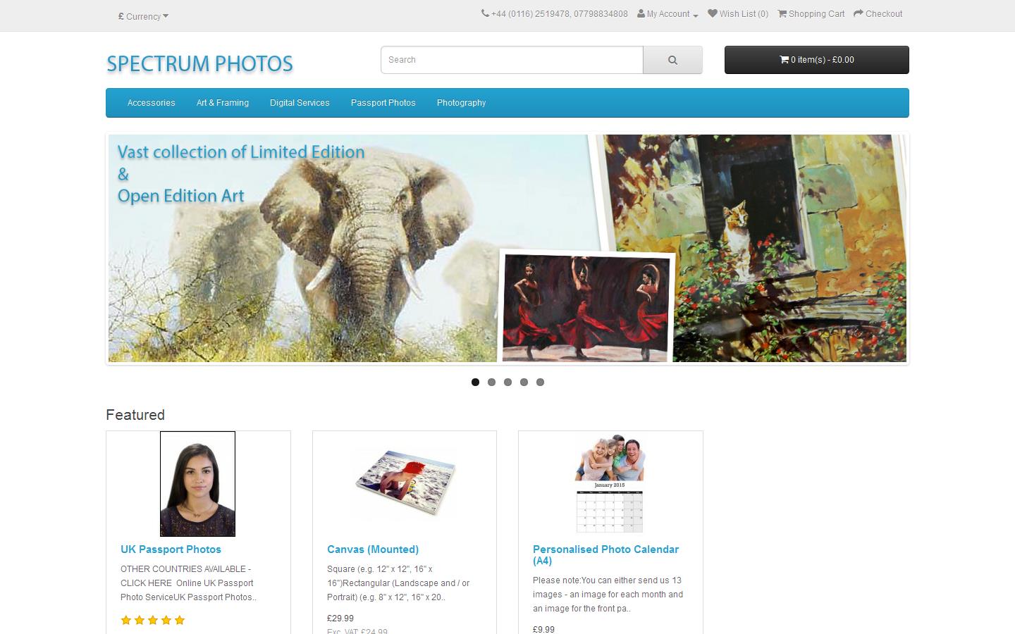 Spectrum Photos Website