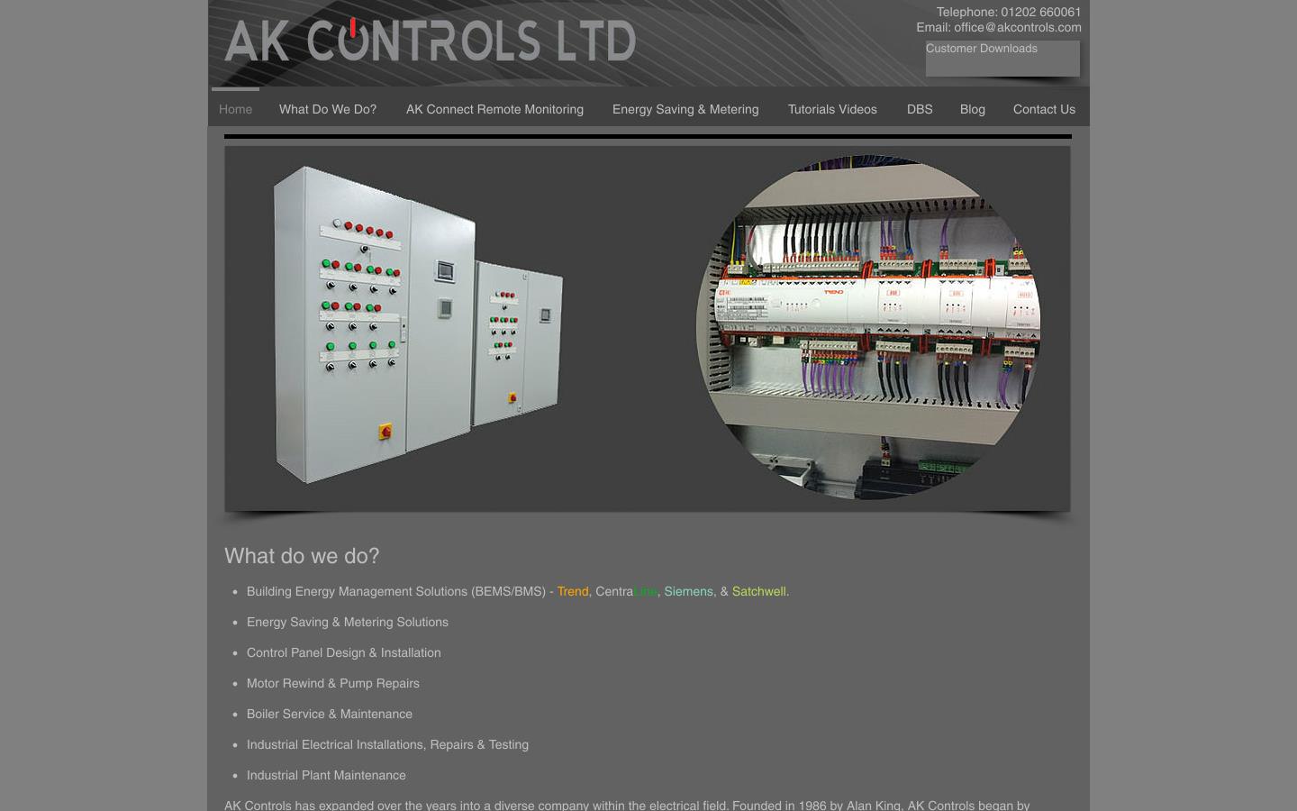 A K Controls Ltd Website