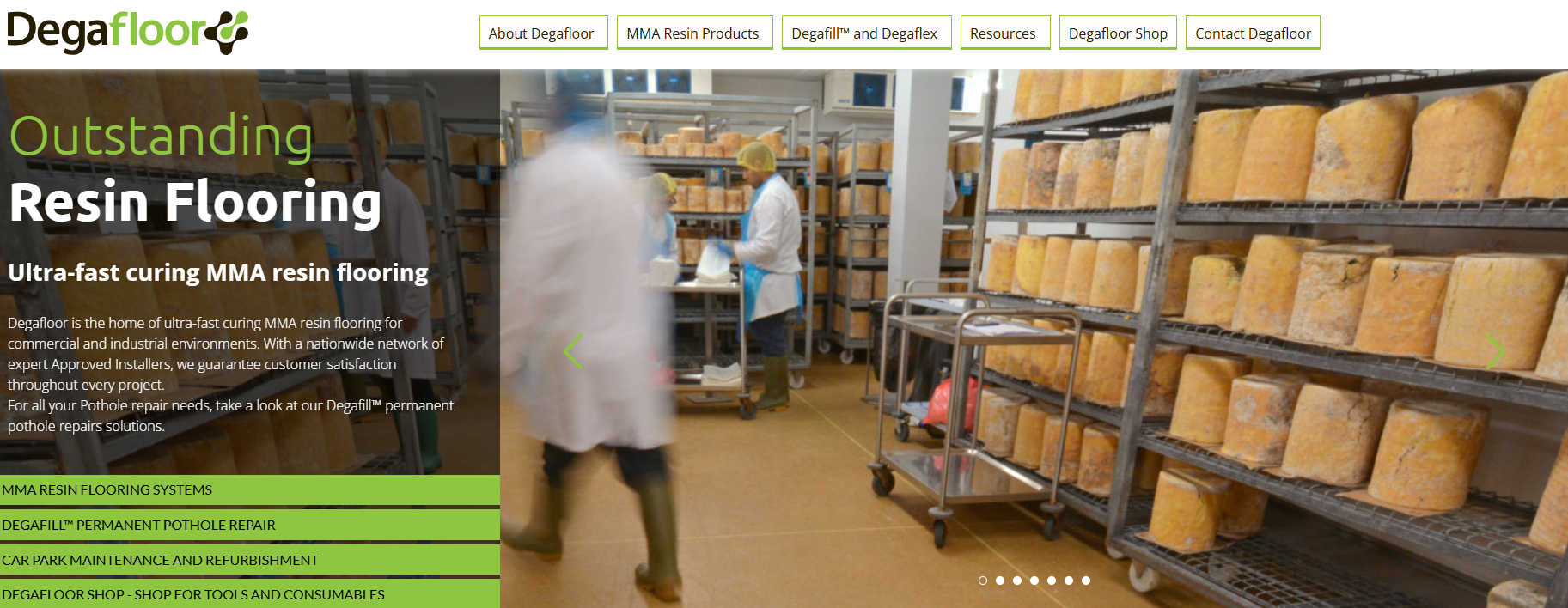 Degafloor Ltd Website