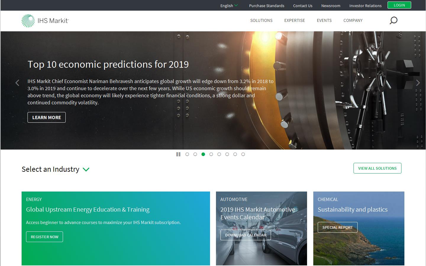 I H S Markit Website