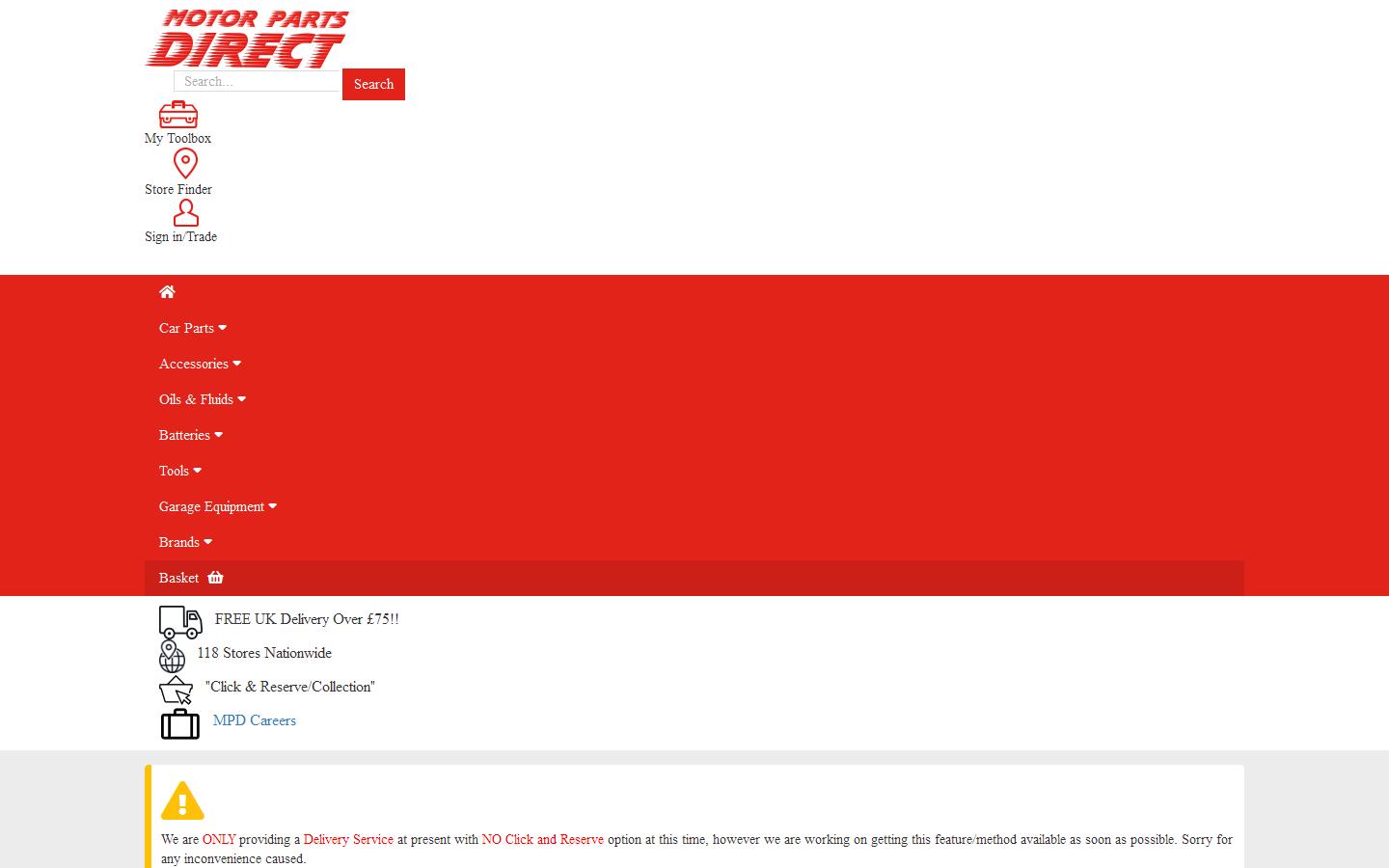 Motor Parts Direct Ltd Website