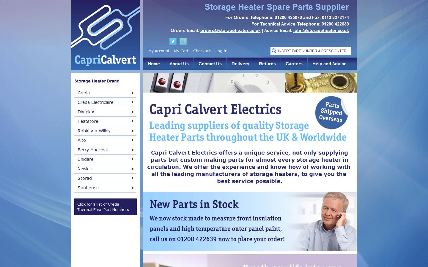 Capri Calvert Website