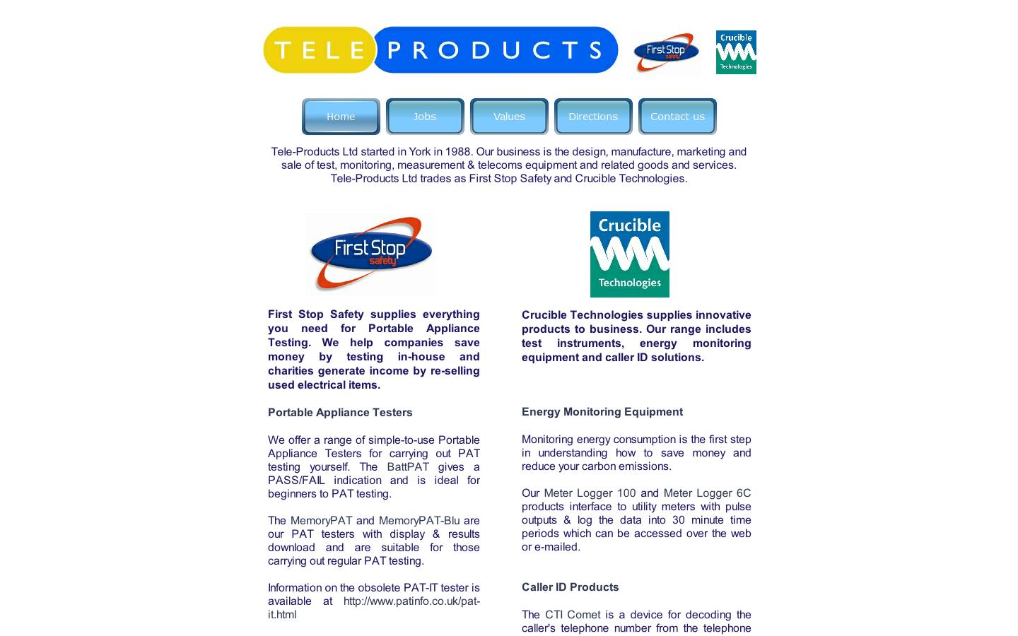 Tele-products Ltd Website