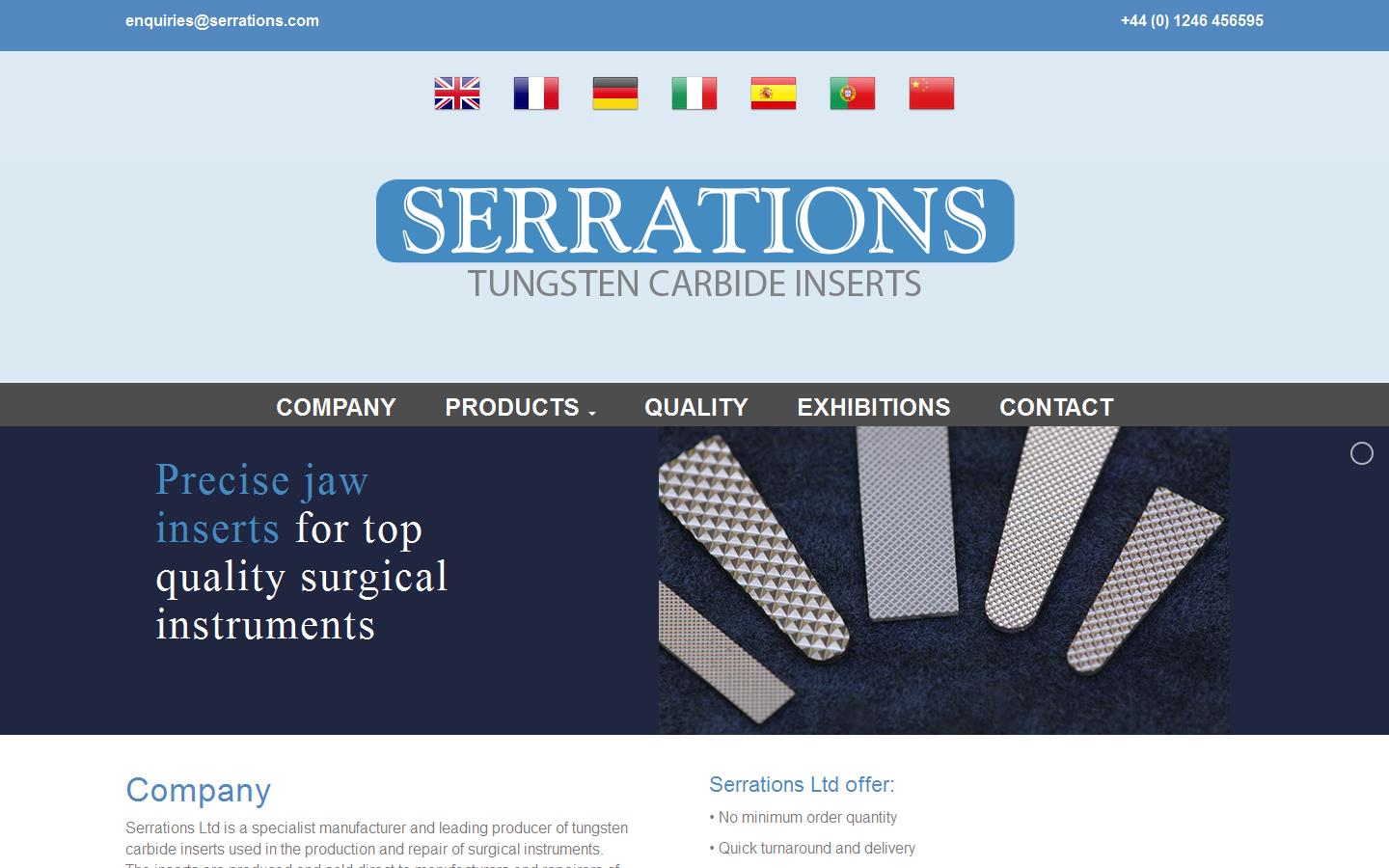 Serrations Website