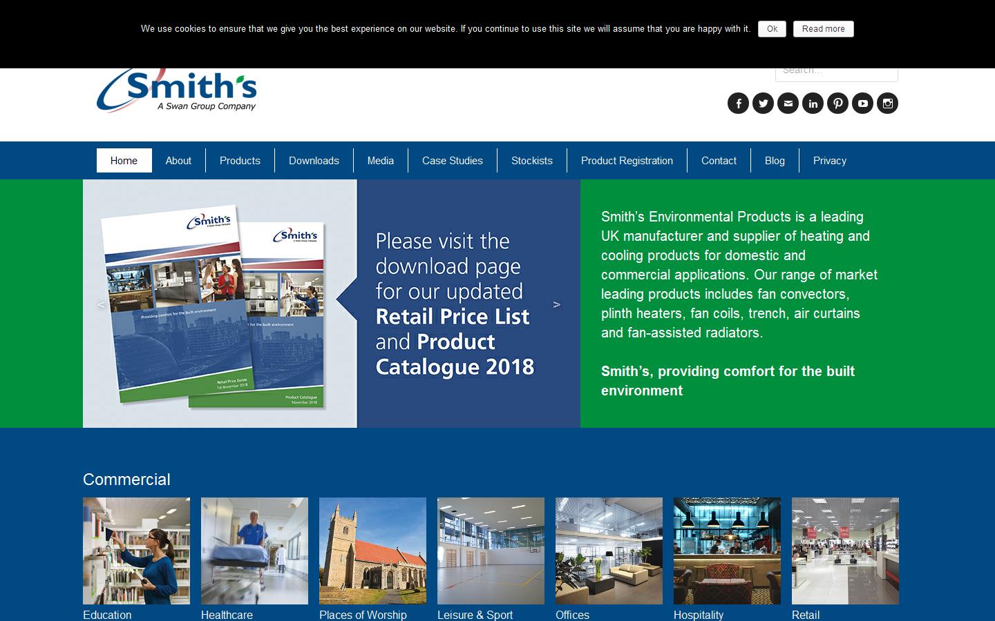 Smiths Environmental Products Ltd Website