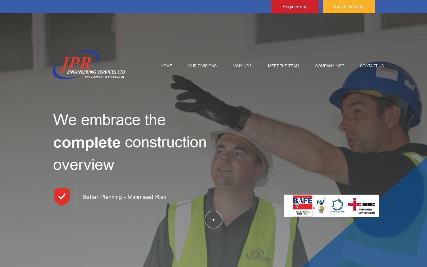 J P R Engineering Services Ltd Website