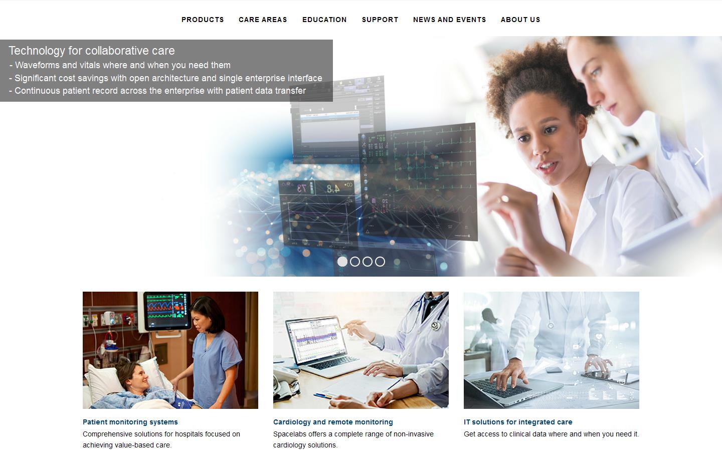 Spacelabs Healthcare Website