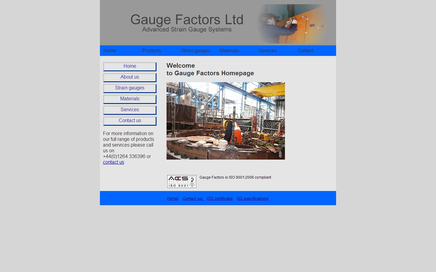 Gauge Factors Ltd Website