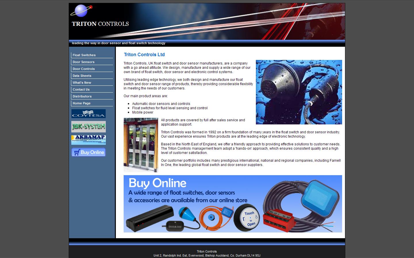 Triton Controls Website