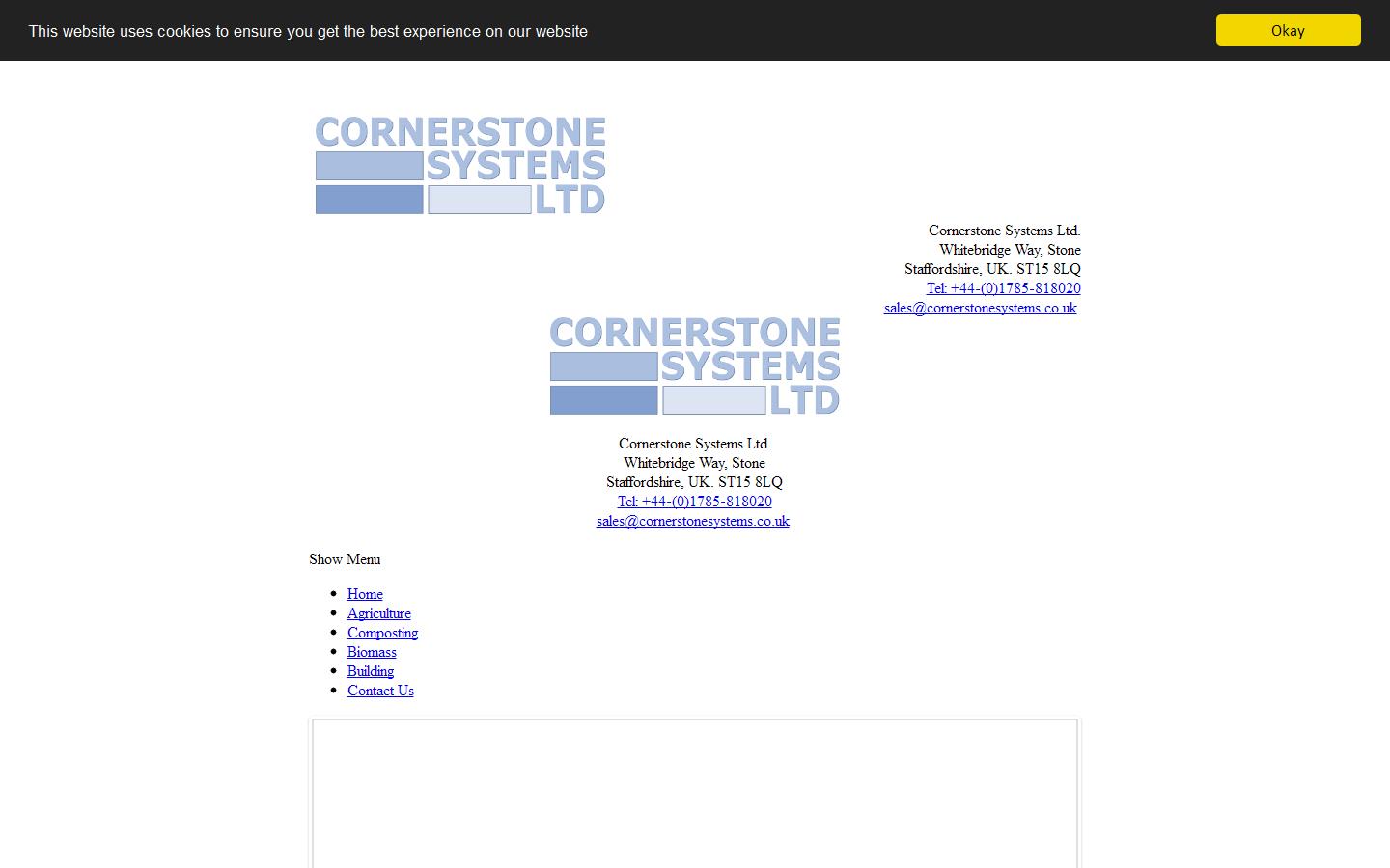 Cornerstone Systems Ltd Website