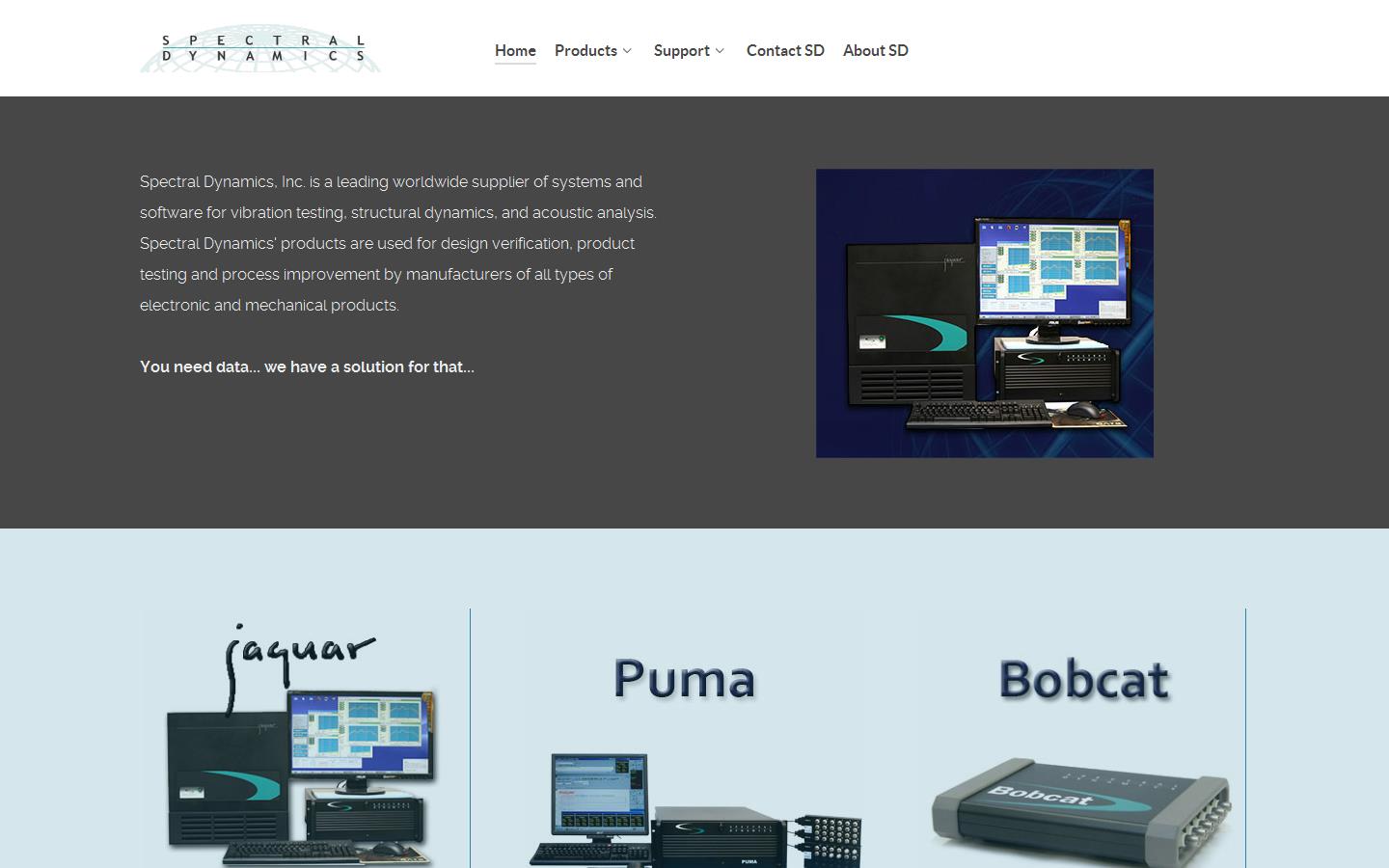 Spectral Dynamics Website