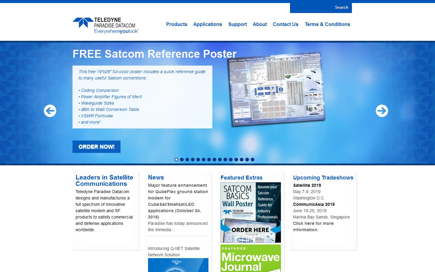 Teledyne Paradise Datacom Website