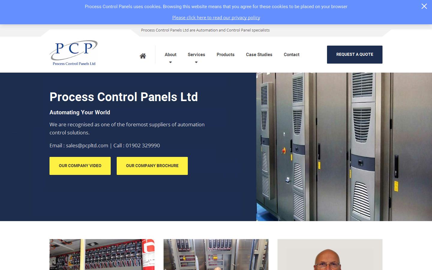 Process Control Panels Ltd Website