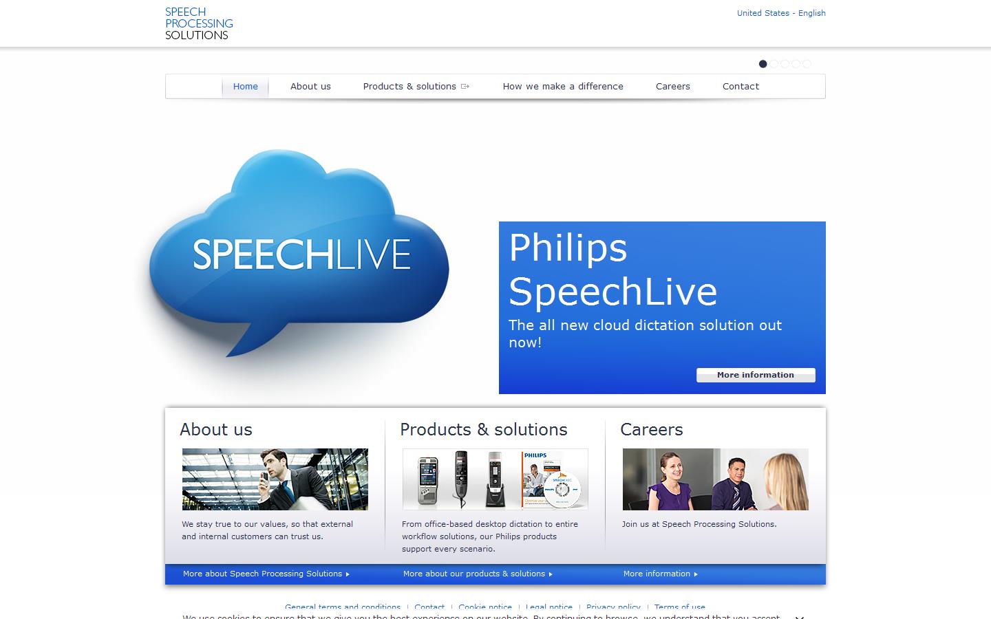 Speech Processing Solutions Website