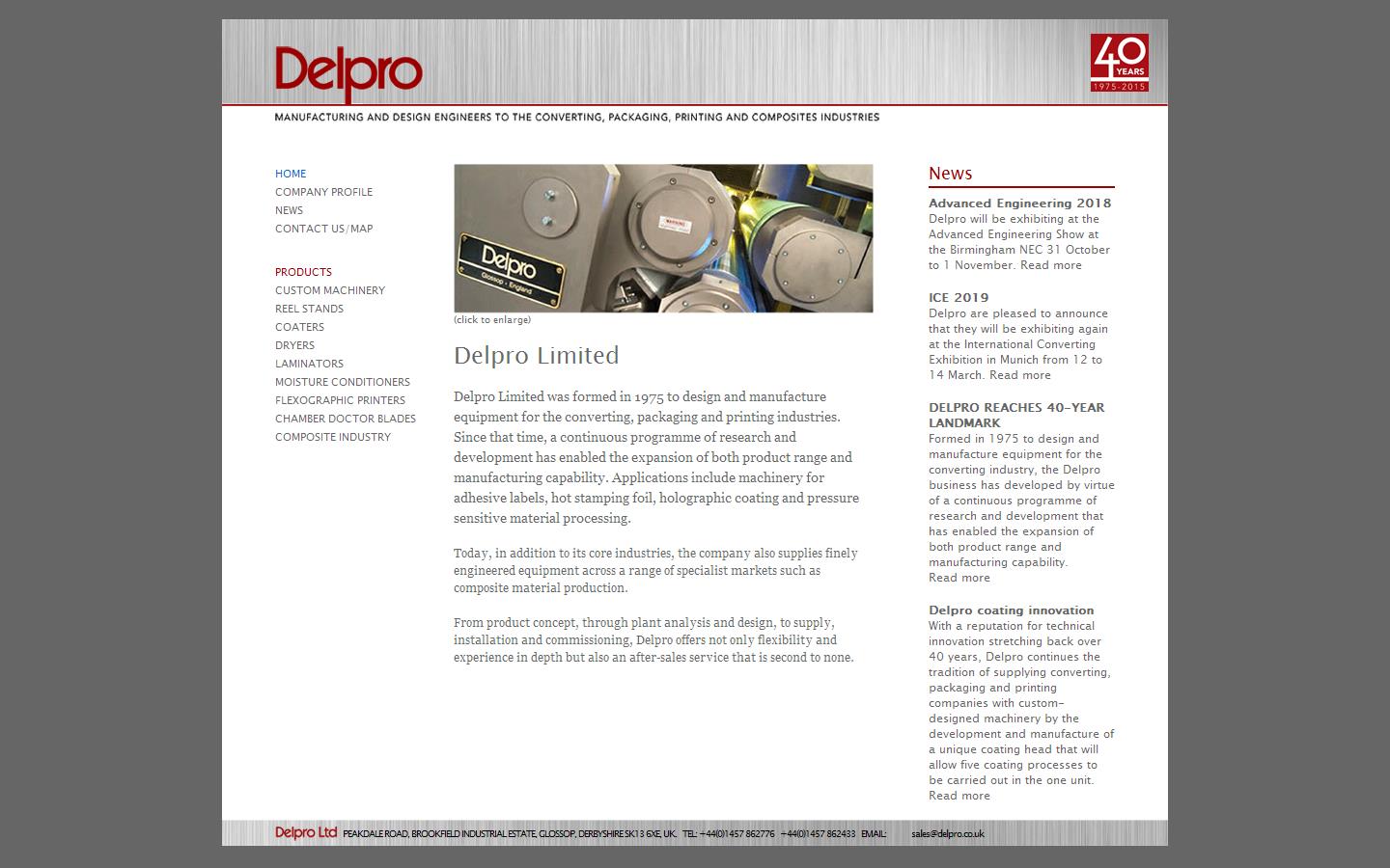 Delpro Website