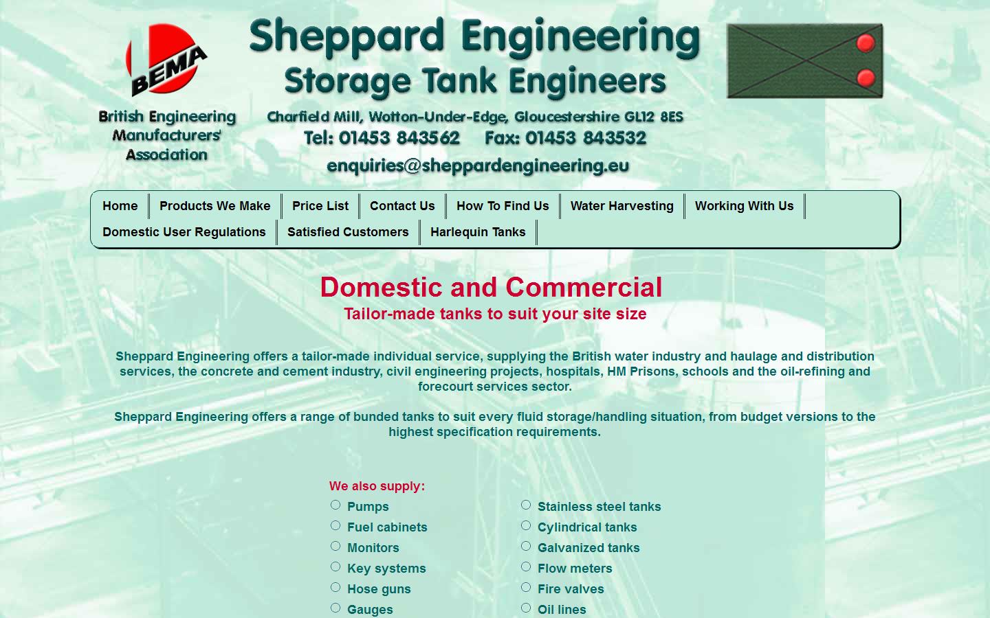 Peter Sheppard Engineering Ltd Website
