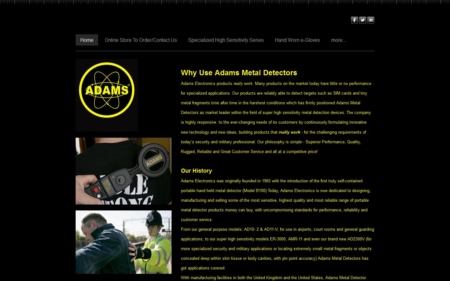 Adams Electronics Website