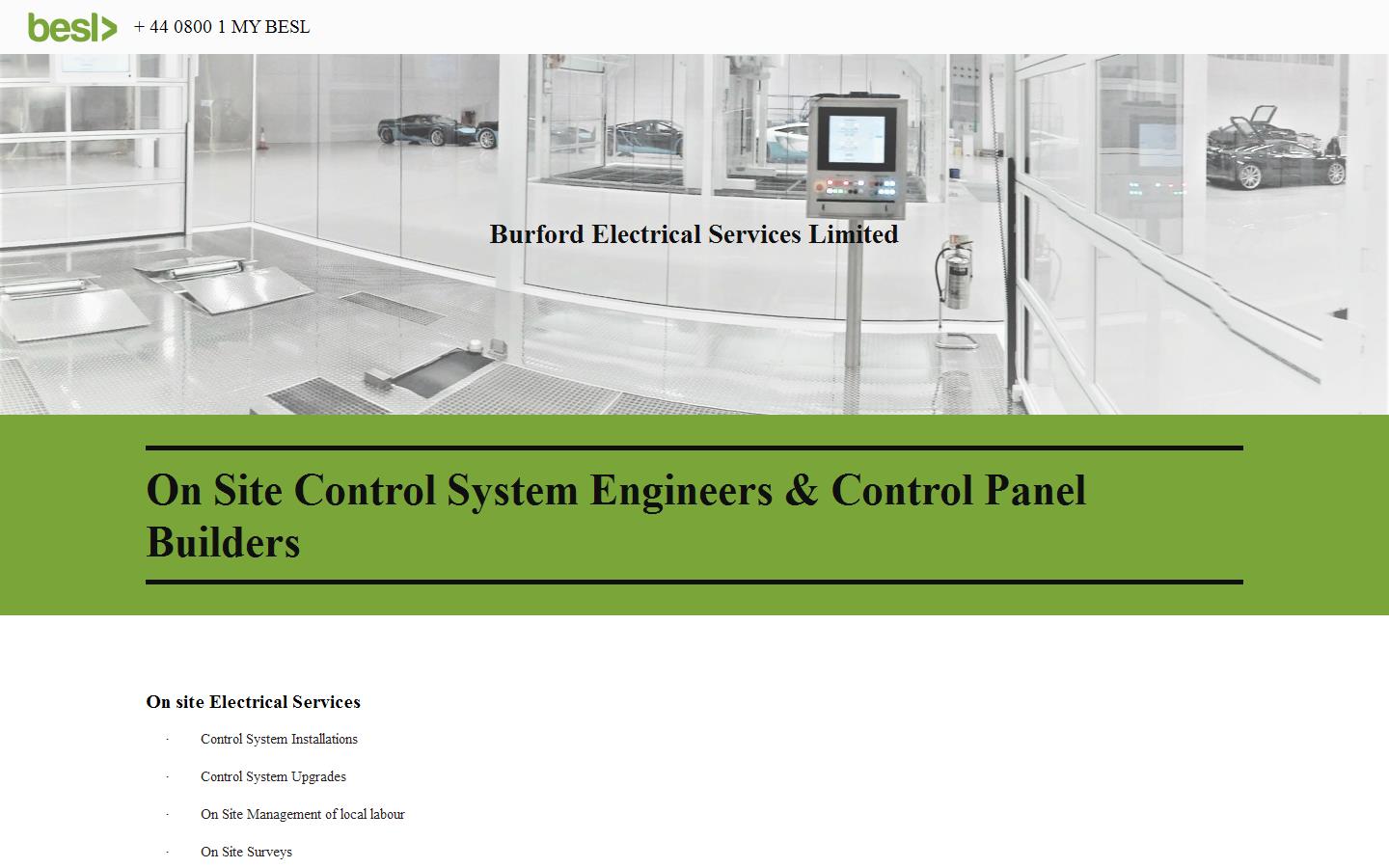 Burford Electrical Services Ltd Website