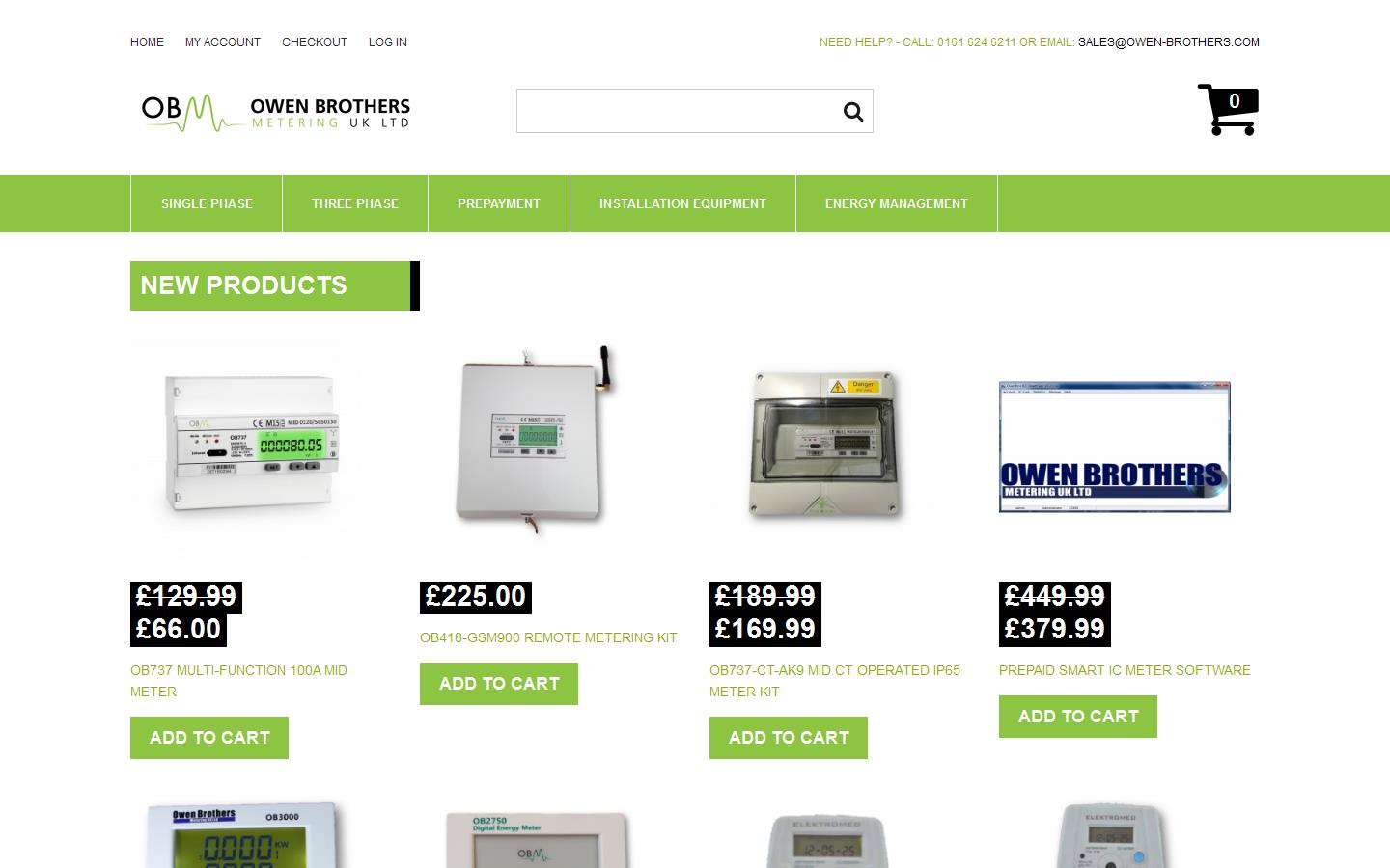 Owen Brothers Metering UK Ltd Website