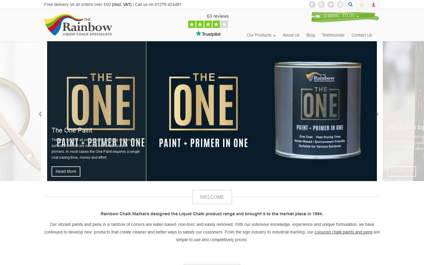 Rainbow Chalk Markers Ltd Website