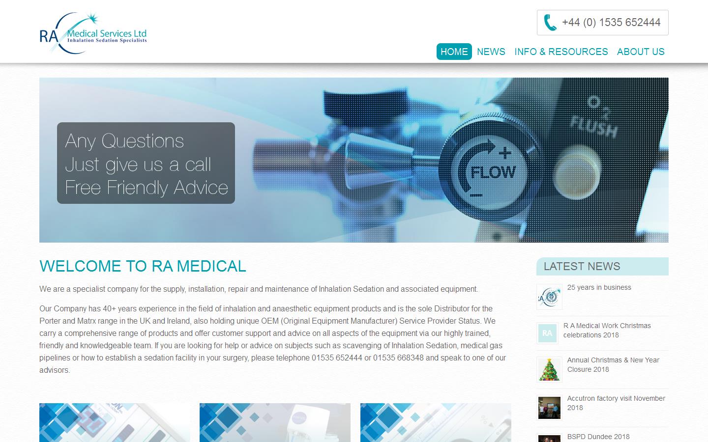 R A Medical Services Ltd Website