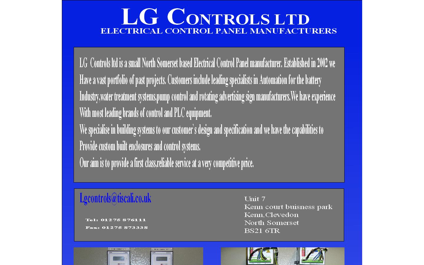 L G Controls Ltd Website