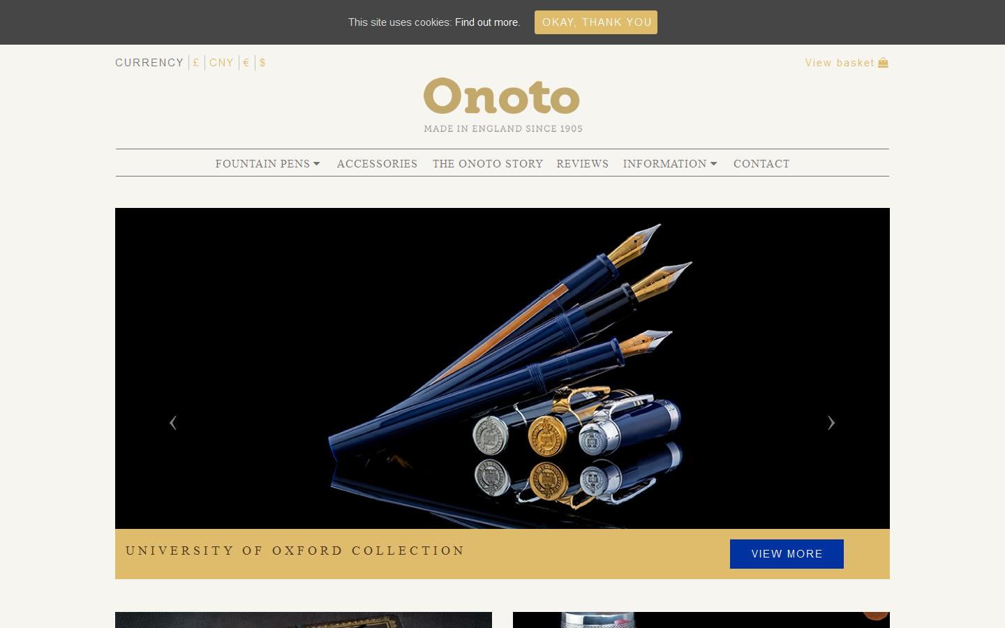 Onoto Pen Company Website