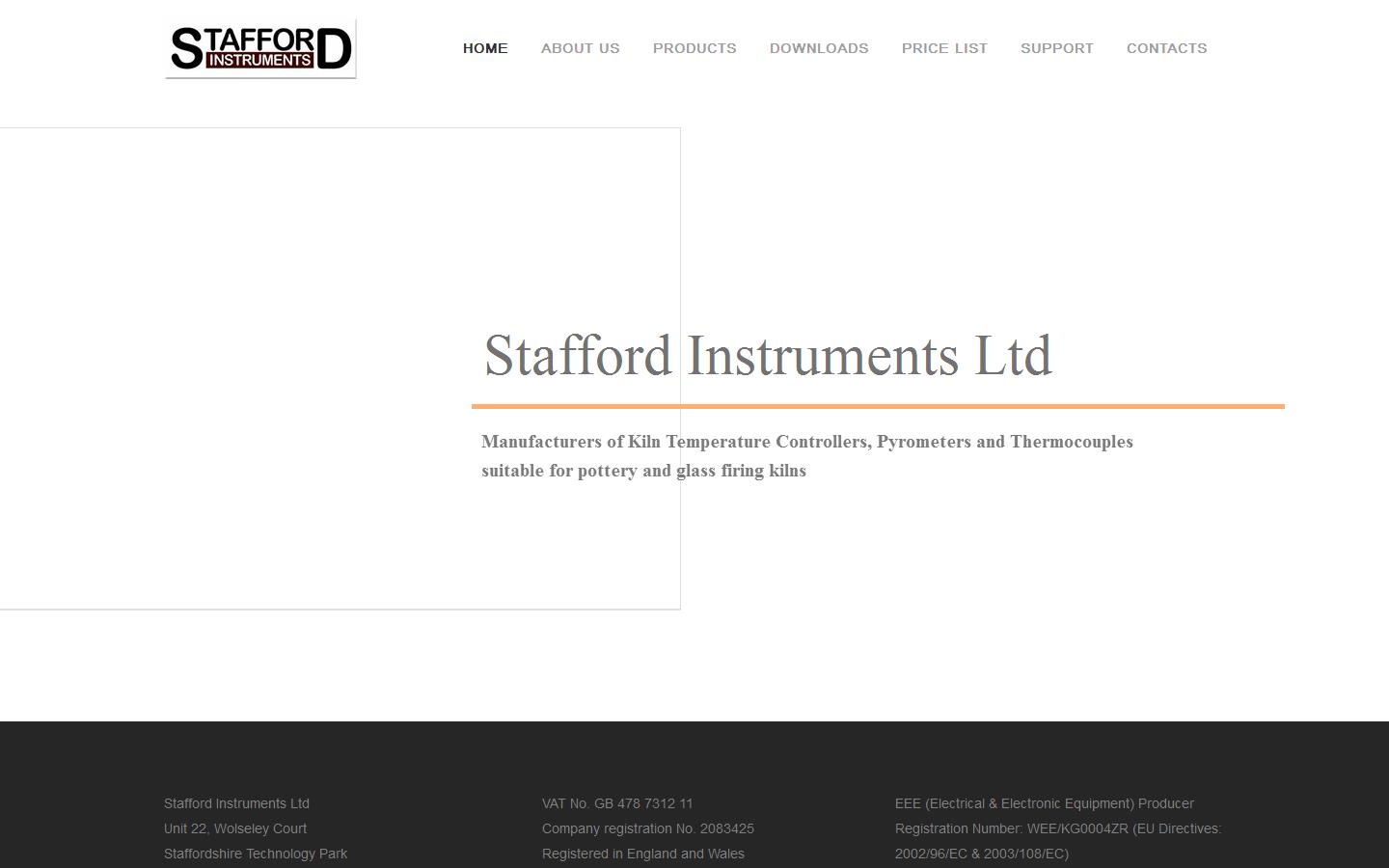 Stafford Instruments Ltd Website