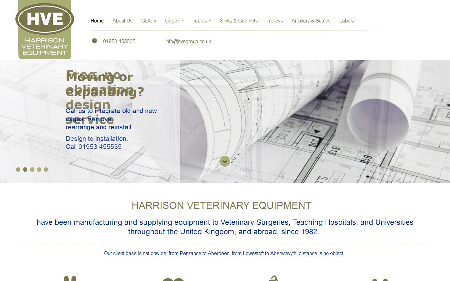 Harrison Veterinary Equipment Website