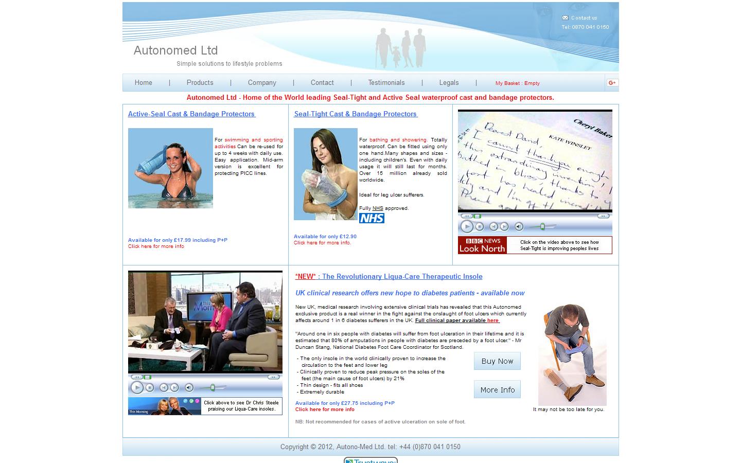 Autonomed Ltd Website