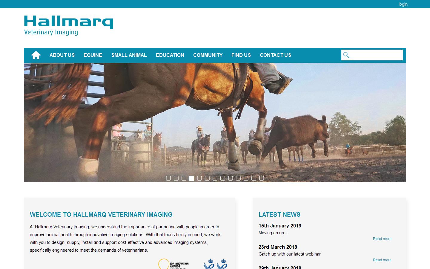 Hallmarq Veterinary Imaging Ltd Website