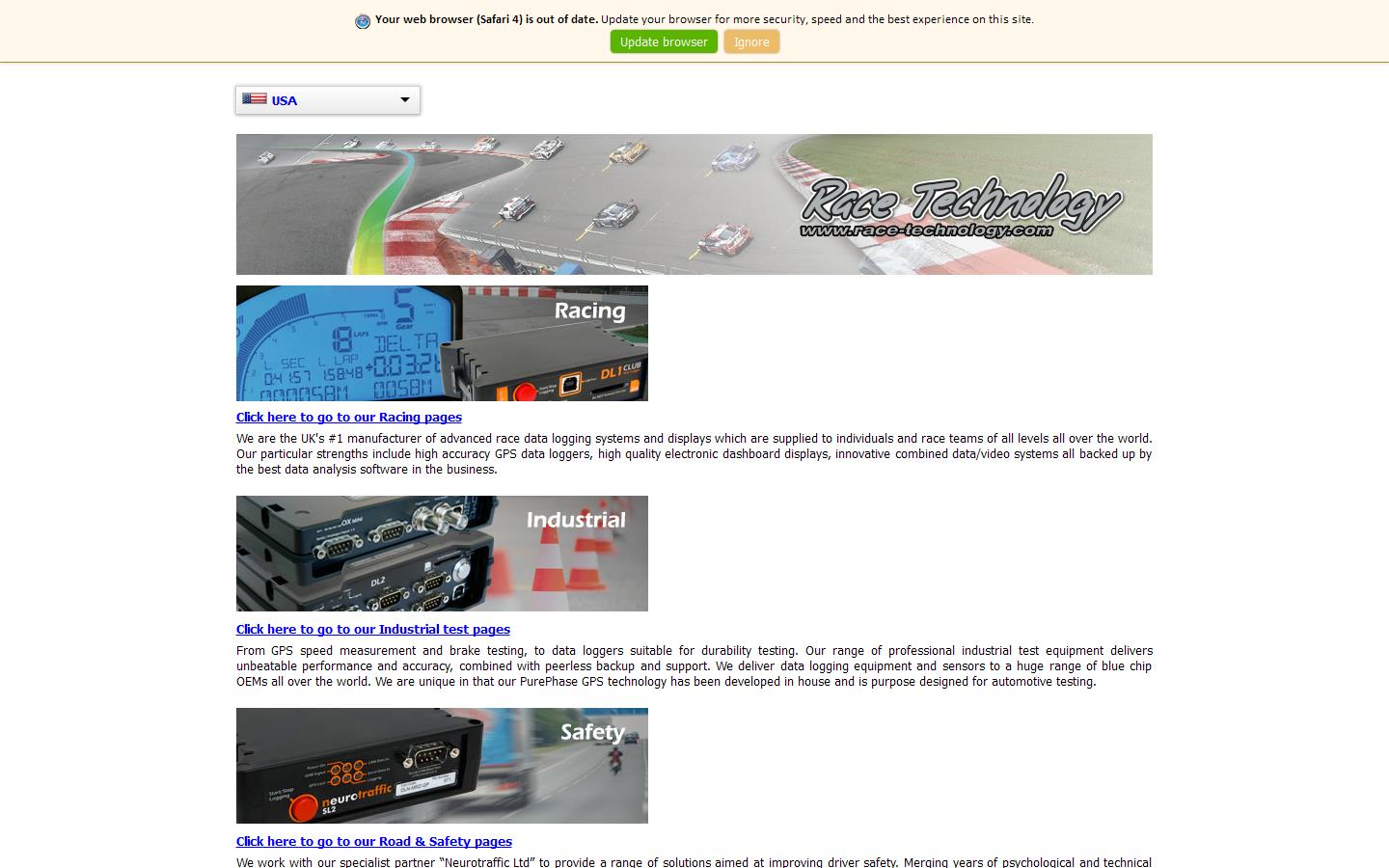 Race Technology Website