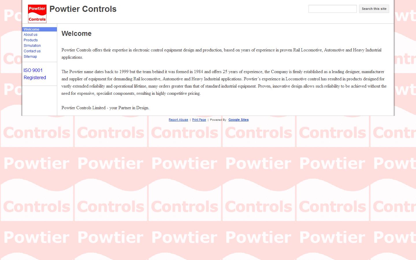 Powtier Controls Website
