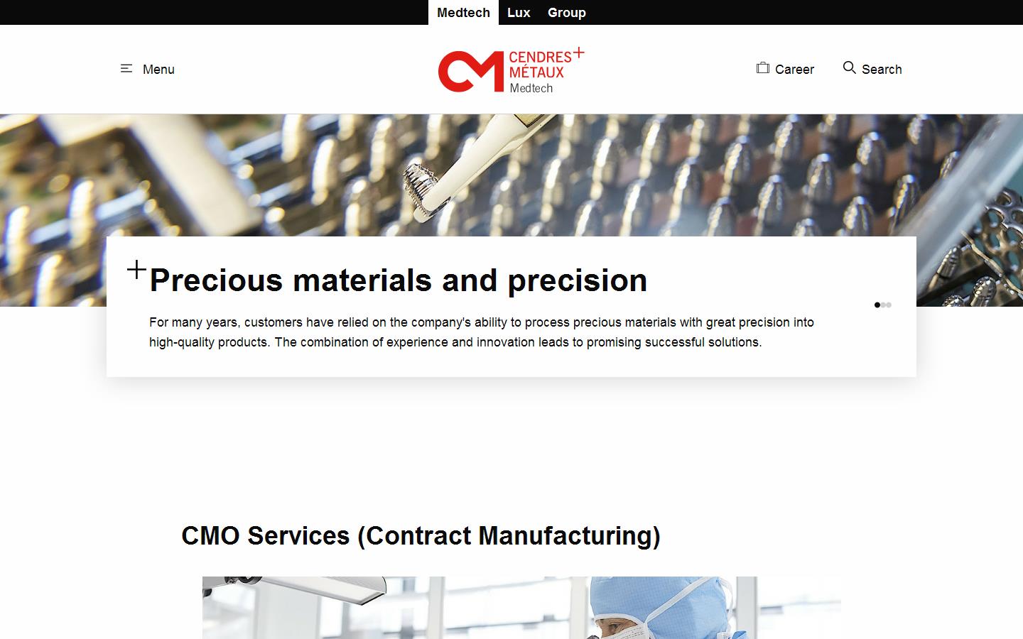 Cendres Metaux Website