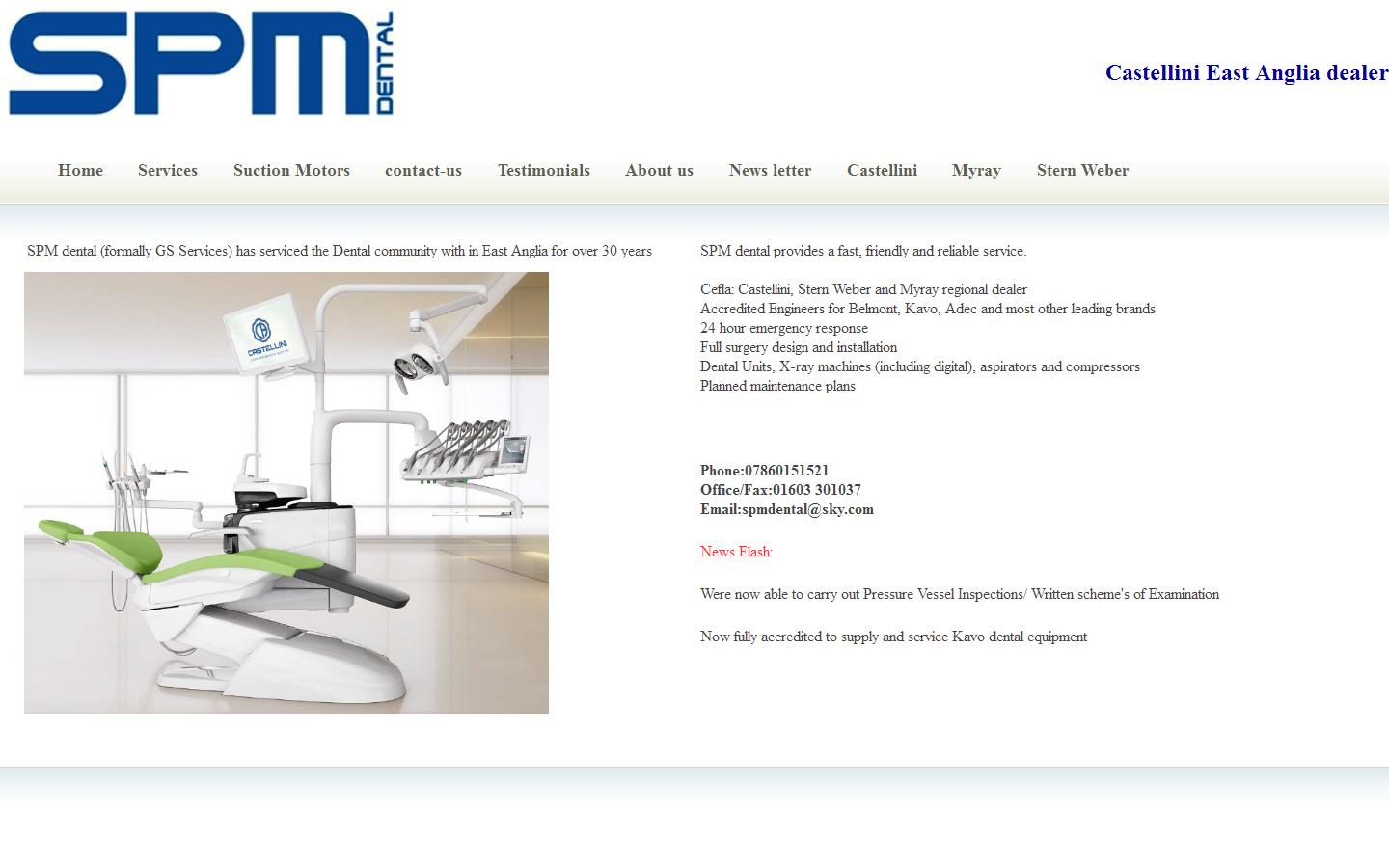 S P M Dental Website