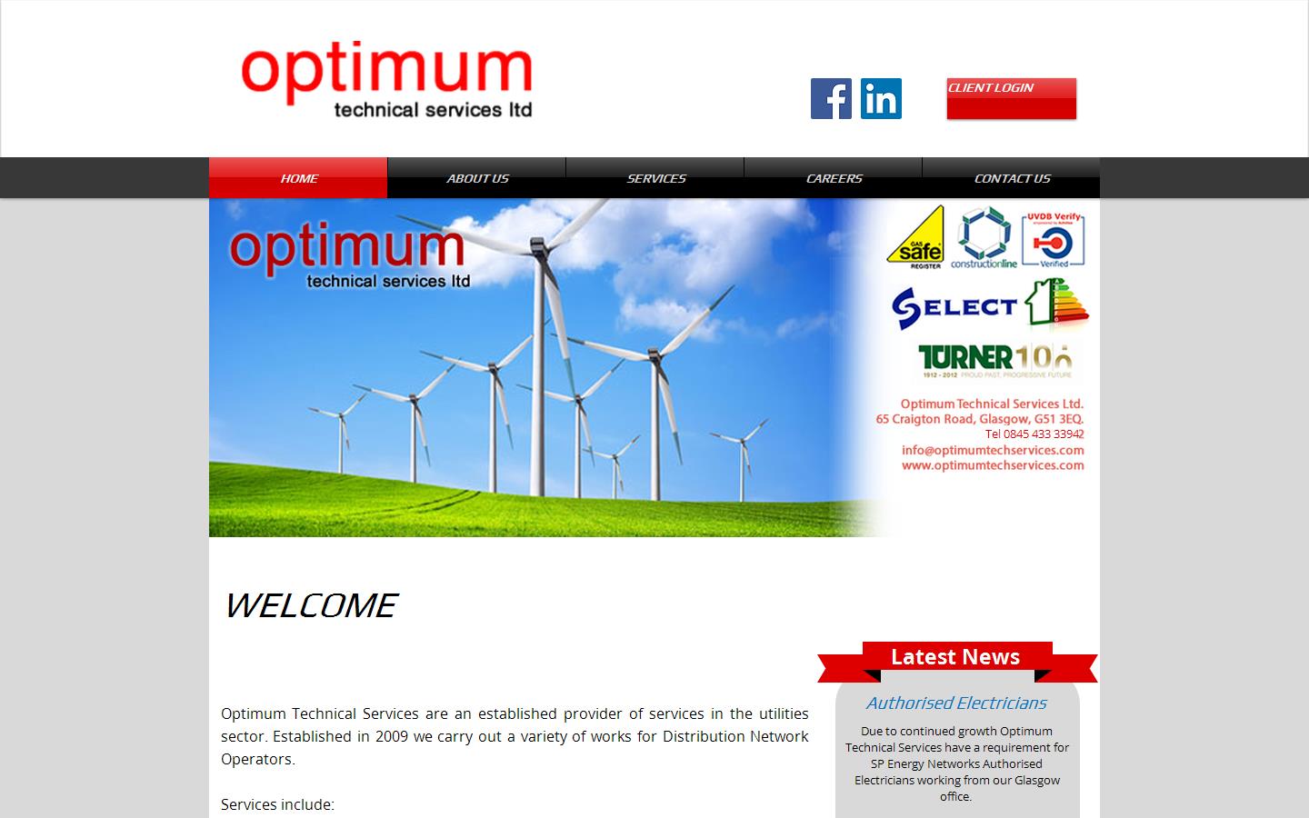 Optimum Technical Services Website