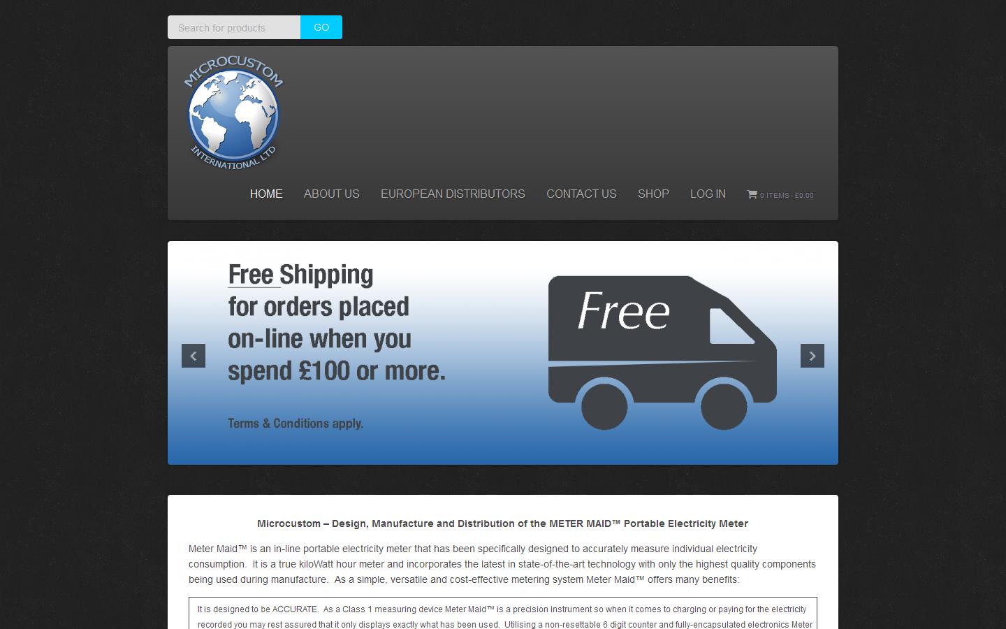 Microcustom International Ltd Website