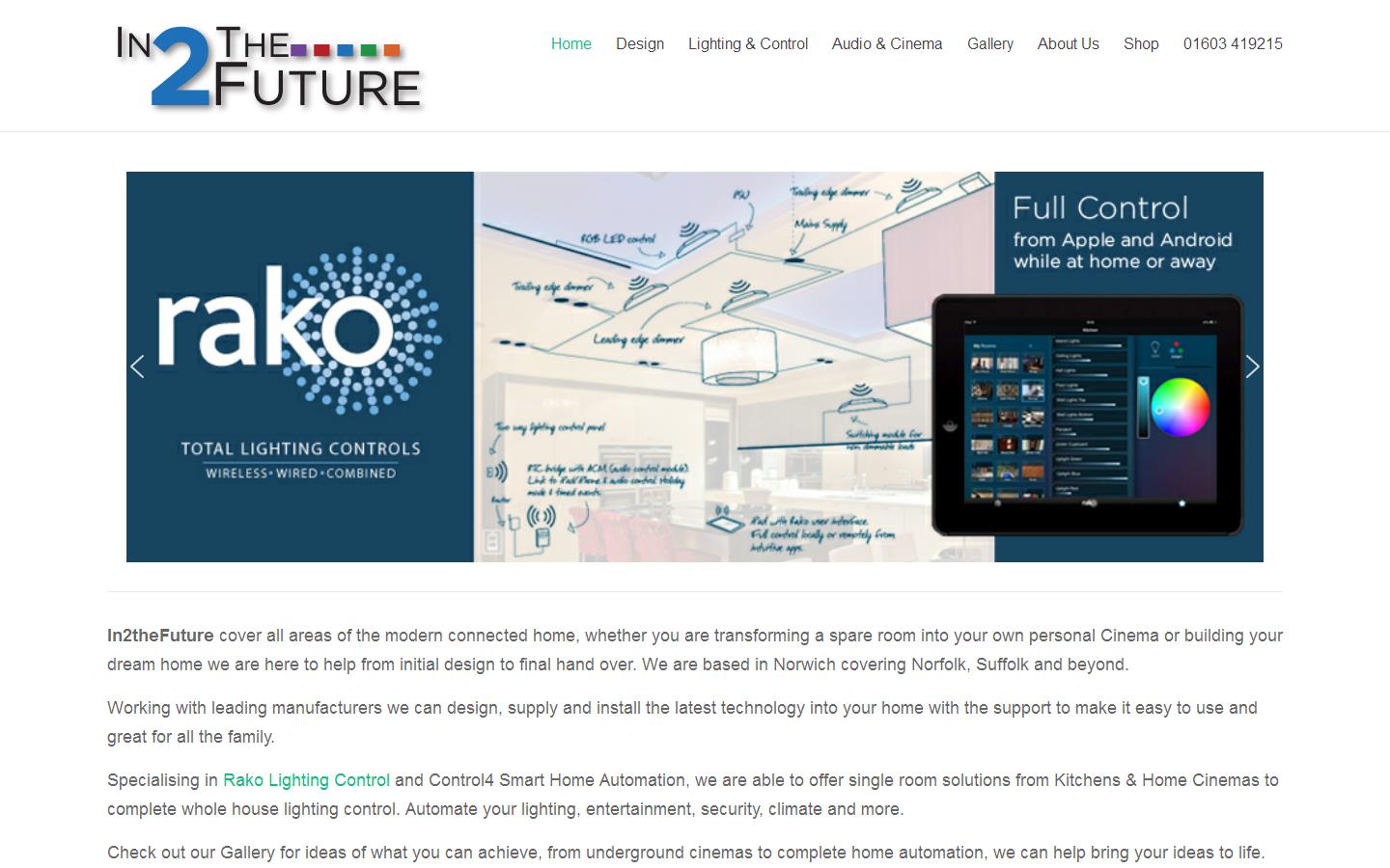 In 2 the Future Ltd Website