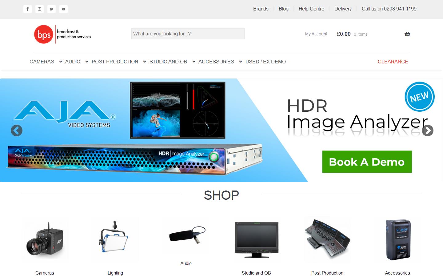 Broadcast & Production Services Ltd Website