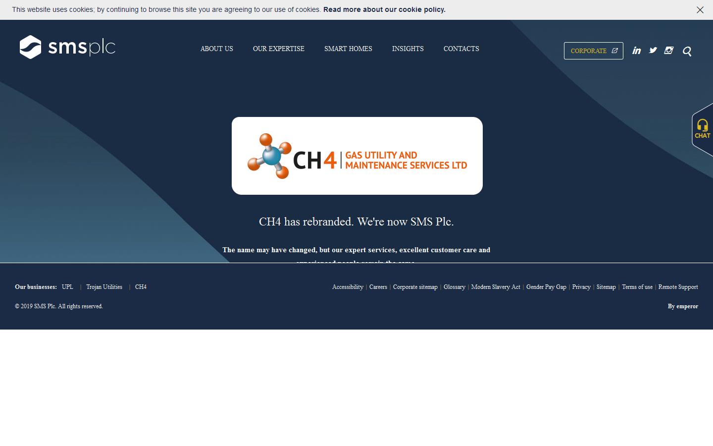 Ch4 Gas Utility & Maintenance Services Website